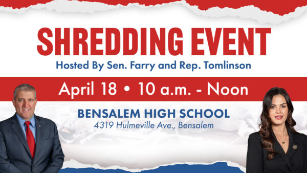 Sen. Farry and Rep. Tomlinson’s Shredding Event