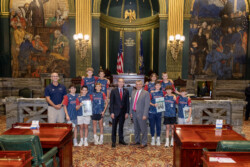 October 1, 2024 - Newtown AA 12U celebrating their run in the Little League Word Series